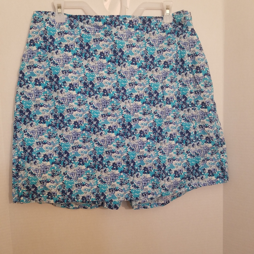 BLUE AND WHITE BLASSPORT SKORT